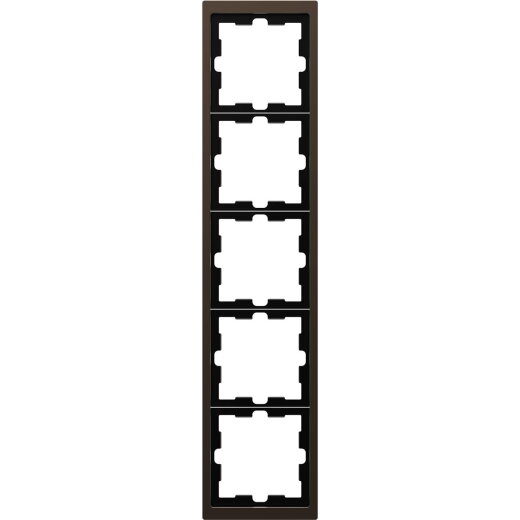 Merten Metallrahmen D-Life 5fach Moccametallic