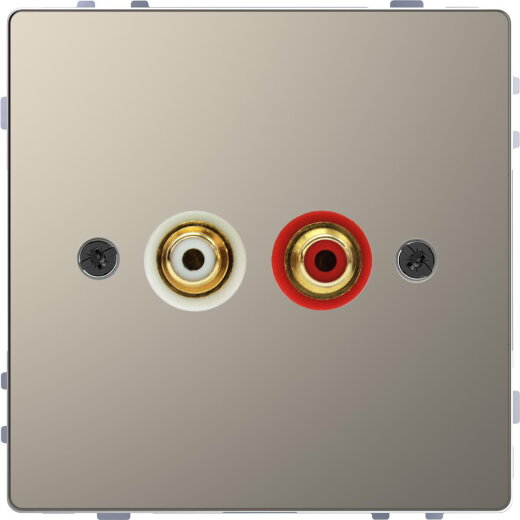 Merten Steckdose Nickelmetallic System Design