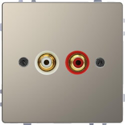 Merten Steckdose Nickelmetallic System Design