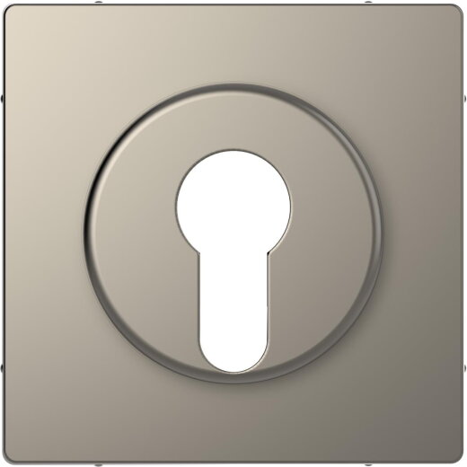 Merten Zentralplatte Nickelmetallic System Design