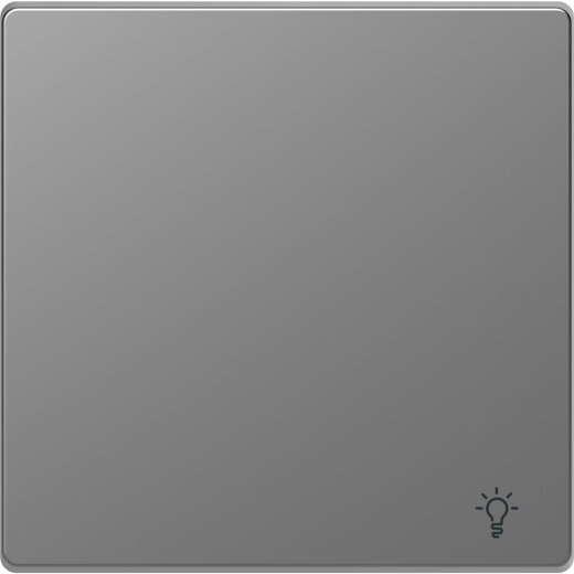 Merten Wippe mit Kennzeichnung Licht Edelstahl