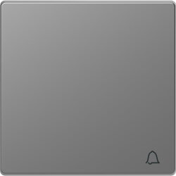 Merten Wippe mit Kennzeichnung Klingel Edelstahl