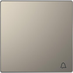 Merten Wippe mit Kennzeichnung Klingel nickelmetallic