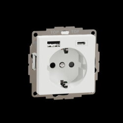 Merten Steckdose SCHUKO USB A+C 3A Aktivweiß...