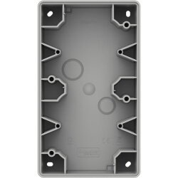 Merten AP-Gehäuse MEG4024-7060 2fach matt silber