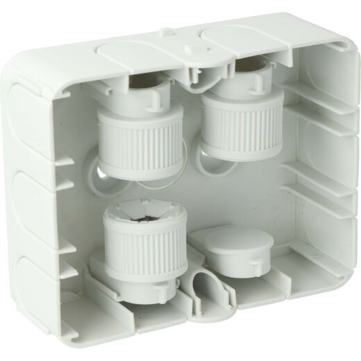 Kaiser Anschlussdose Steckbar Basis AK2 8-14 Aufputzbefestig.