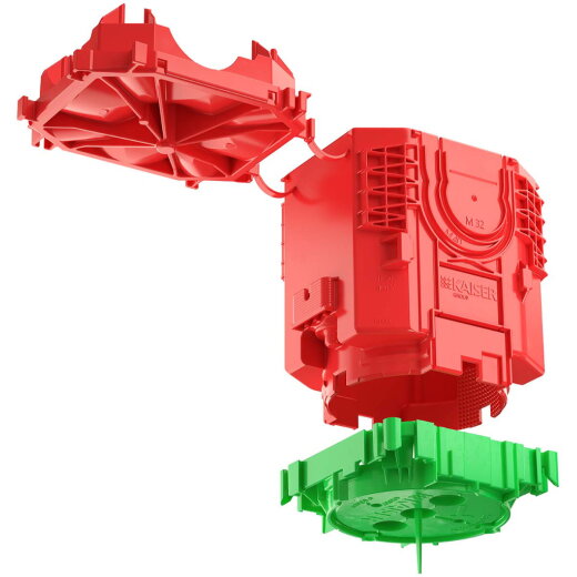 Kaiser Betonbau-Decken-Großrohr-Dose B1 Prefix 2-teilig Öffnung D:60mm