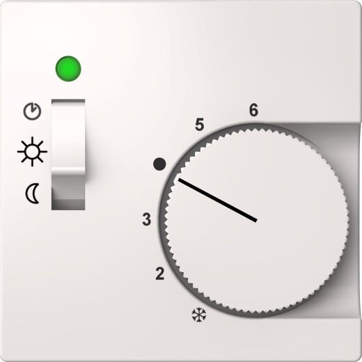 ELSO Zentralplatte ELG227414 für Temperaturregler reinweiß
