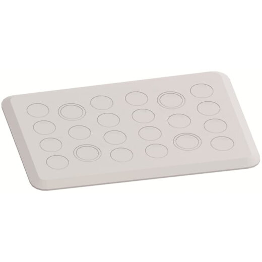 ABB Striebel & John TZ103P10 Flansch für M-Verschraubungen 4 x M20 / M25, 22 x M20