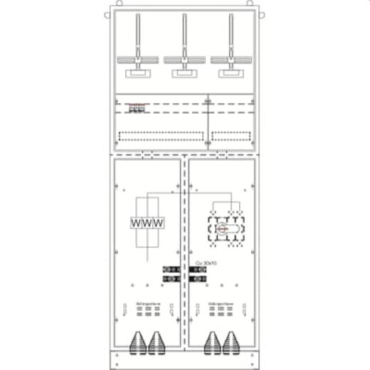 ABB Striebel & John KS4274 Mess- und Wandlerschrank TwinLine, Aufputz