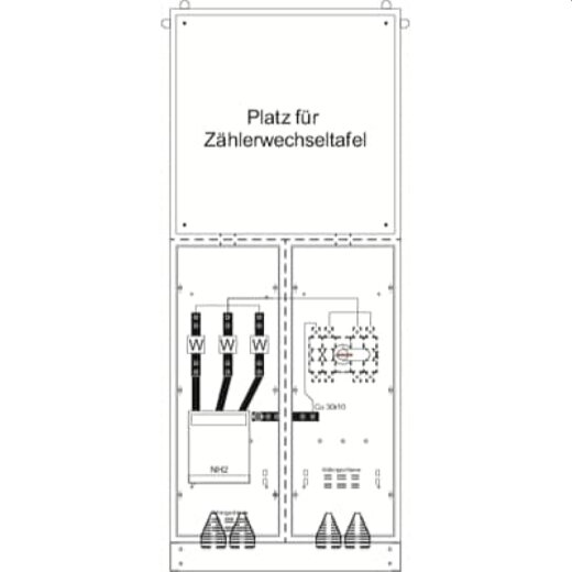 ABB Striebel & John KS4267 Mess- und Wandlerschrank TwinLine, Aufputz