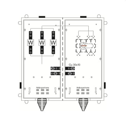 ABB Striebel & John KS4027 Wandlerschrank TwinLine, Aufputz