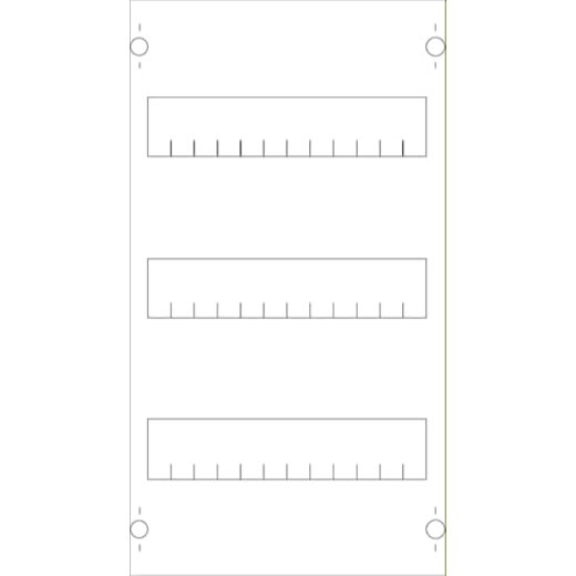 ABB Striebel & John 1V00A Reiheneinbaugeräte-Modul Reihenabstand 125mm, 3RE / BH00, 1FB