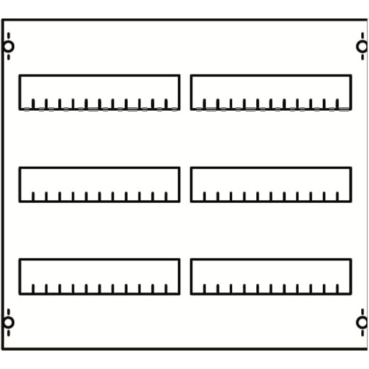 ABB Striebel & John 2V00A Reiheneinbaugeräte-Modul Reihenabstand 125mm, 3RE / BH00, 2FB