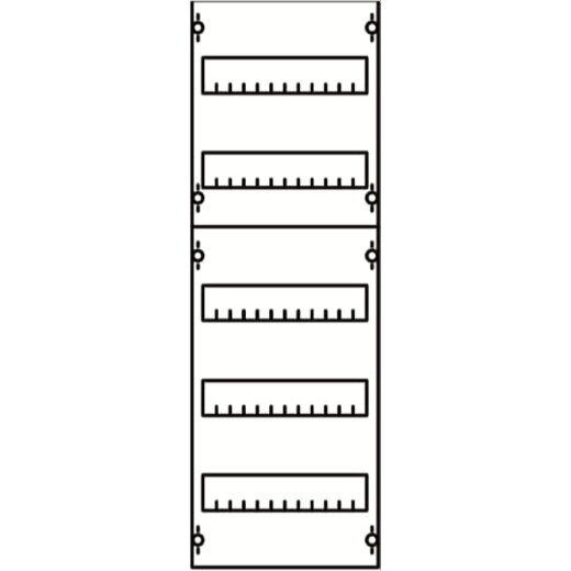 ABB Striebel & John 1V1A Reiheneinbaugeräte-Modul Reihenabstand 125mm, 5RE / BH1, 1FB