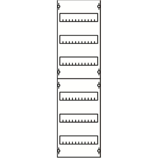 ABB Striebel & John 1V23A Reiheneinbaugeräte-Modul Reihenabstand 125mm, 6RE / BH2, 1FB