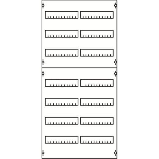 ABB Striebel & John 2V3A Reiheneinbaugeräte-Modul Reihenabstand 125mm, 7RE / BH3, 2FB