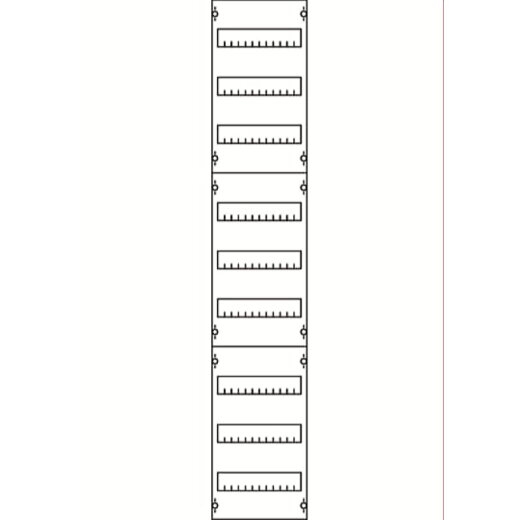 ABB Striebel & John 1V5A Reiheneinbaugeräte-Modul Reihenabstand 125mm, 9RE / BH5, 1FB