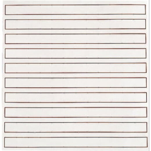 ABB Striebel & John ZA27 Beschriftungs-System, selbstklebend 1 Bogen mit 10 Streifen