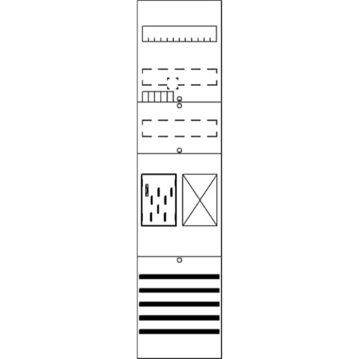 ABB Striebel & John BF17B11 Zählerfeld 7RE 1Z1R vorverdrahtet mit BKE-I