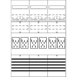 ABB Striebel & John BF37B6 Zählerfeld 7RE 6Z...