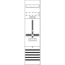 ABB Striebel & John DF17B1 Zählerfeld 7RE 1Z...