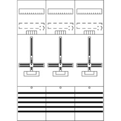 ABB Striebel & John DF37B3 Zählerfeld 7RE 3Z...