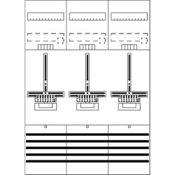ABB Striebel & John DF37P3 Zählerfeld 7RE 3Z...