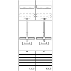 ABB Striebel & John DF27G2 Zählerfeld 7RE 2Z...