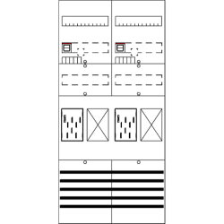 ABB Striebel & John BF27T22 Zählerfeld 7RE 2Z2R...