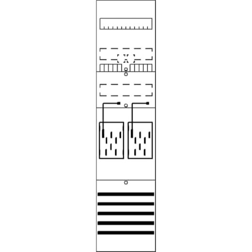 ABB Striebel & John BF17L2 Zählerfeld 7RE 2Z vorverdrahtet mit BKE-I
