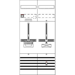 ABB Striebel & John DF27Q1A Zählerfeld 7RE 1Z1S...