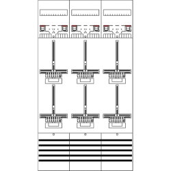 ABB Striebel & John DF39Q6 Zählerfeld 9RE 6Z...