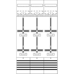 ABB Striebel & John DF39C6 Zählerfeld 9RE 6Z...