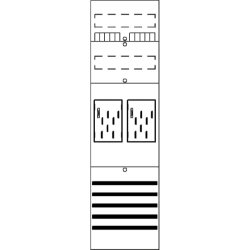 ABB Striebel & John BF16A2 Zählerfeld 6RE 2Z...