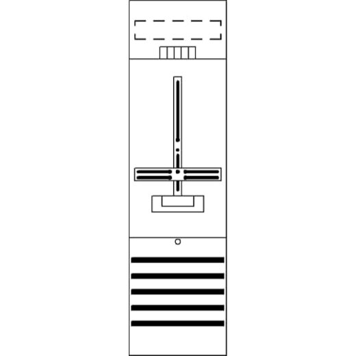 ABB Striebel & John DF16A1 Zählerfeld 6RE 1Z vorverdrahtet mit Zählerkreuz