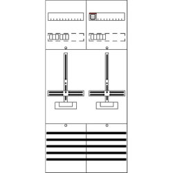 ABB Striebel & John DF27A2XBM Zählerfeld 7RE 2ZM...