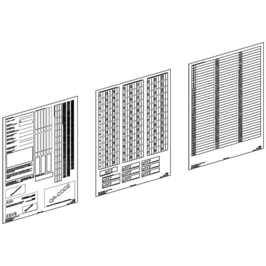 ABB Striebel & John ZBV9 Beschriftungssystem Zählerfeld, Erweiterung, 1FB