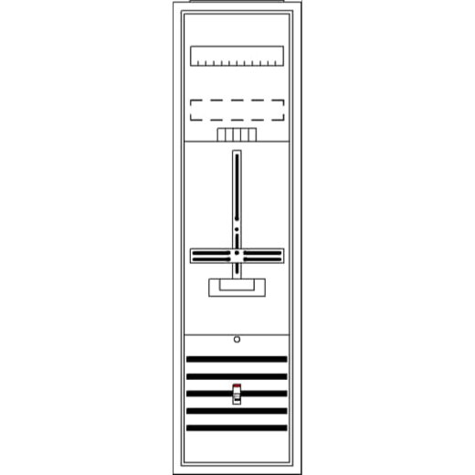 ABB Striebel & John DA17BA Komplettschrank, AP Dreipunkt, A17 1Z
