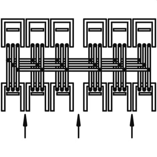 ABB Striebel & John ZH312 Sammelschienen-System Für Modul M(B)T337