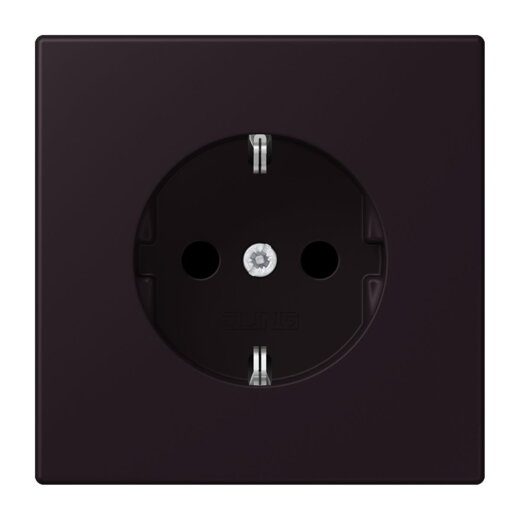 Jung SCHUKO Steckdose, 16 A 250 V ~, SAFETY+, Serie LS, noir divoire LC1520KI248