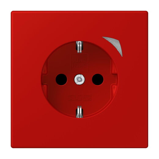 Jung HOME SCHUKO® Steckdose, 16 A 250 V ~, Schraubklemmen, mit Funktionsanzeige, SAFETY+, Thermoplast lackiert BTLC1521S227