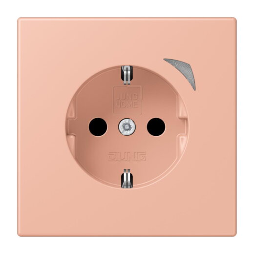 Jung HOME SCHUKO® Steckdose, 16 A 250 V ~, Schraubklemmen, mit Funktionsanzeige, SAFETY+, Thermoplast lackiert BTLC1521S231