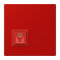 Jung Notrufsystem Ruftaster, Serie LS, rouge vermillon 31 NRSLC0834RT227