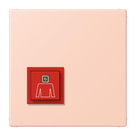 Jung Notrufsystem Ruftaster, Serie LS, locre rouge clair NRSLC0834RT234