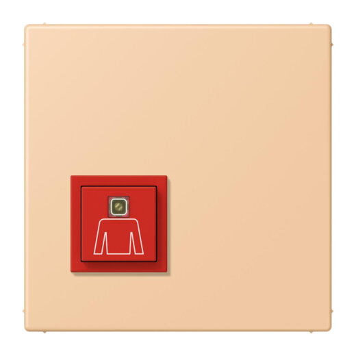 Jung Notrufsystem Ruftaster, Serie LS, terre sienne claire 31 NRSLC0834RT237