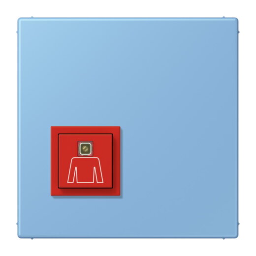 Jung Notrufsystem Ruftaster, Serie LS, bleu céruléen 59 NRSLC0834RT256