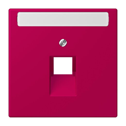 Jung Abdeckung für IAE/UAE-Anschlussdosen 1 x 8-polig, mit Schriftfeld, Thermoplast lackiert, Serie LS, rouge rubia LC969-1NAUA230