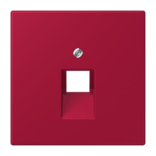 Jung Abdeckung für IAE/UAE-Anschlussdosen 1 x 8-polig, Thermoplast lackiert, Serie LS, rouge carmin LC969-1UA229