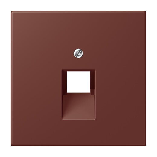 Jung Abdeckung für IAE/UAE-Anschlussdosen 1 x 8-polig, Thermoplast lackiert, Serie LS, terre sienne br?lée 31 LC969-1UA235